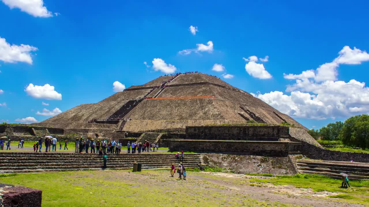 Teotihuacan Aztec Pyramids Stock Video Motion Array