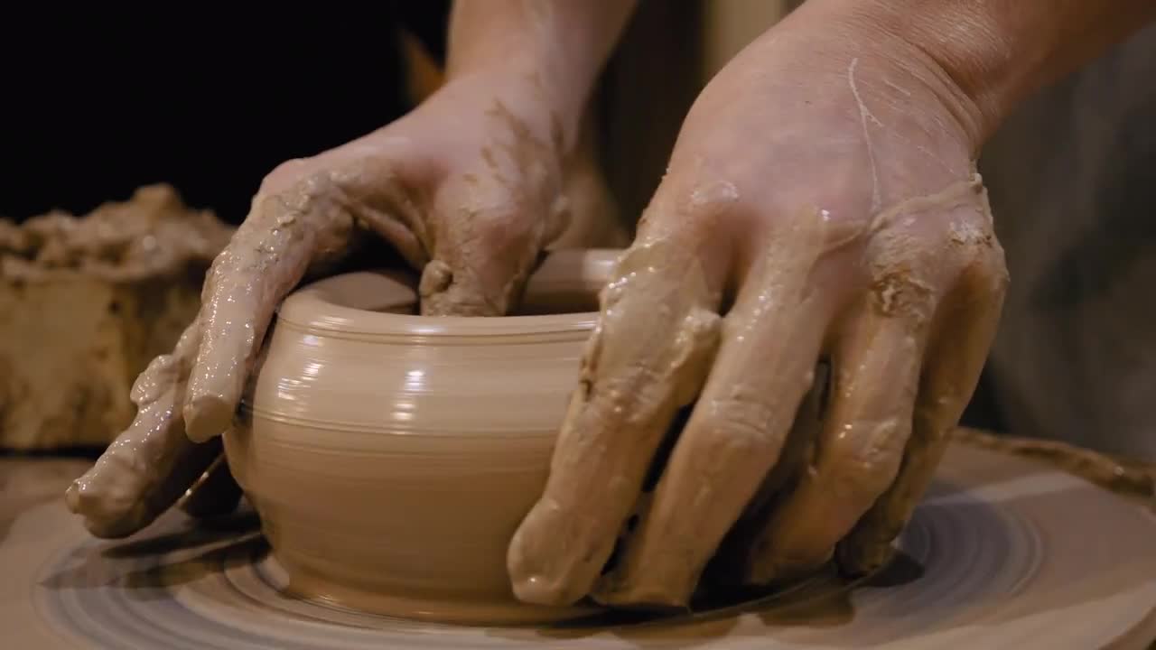 The Potter's Wheel Stock Video Motion Array