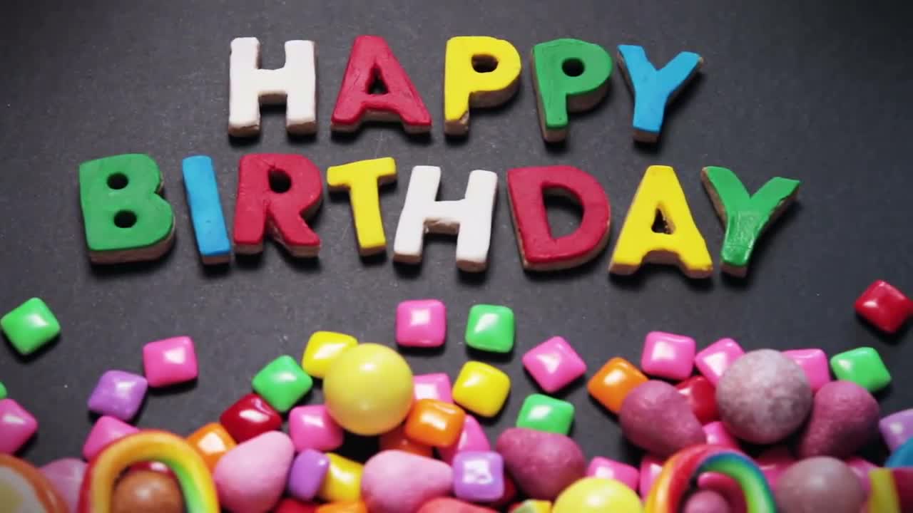Sweet Happy Birthday Stock Video Motion Array