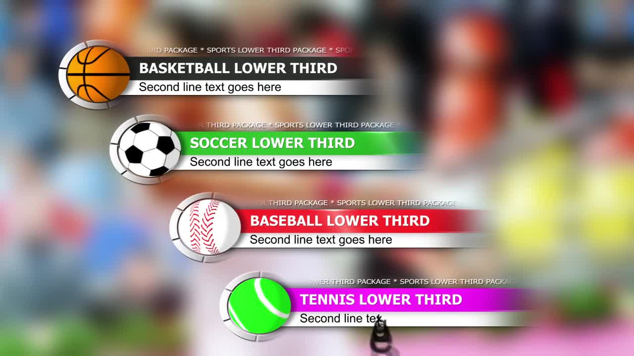 Sports lower third package After Effects Templates Motion Array