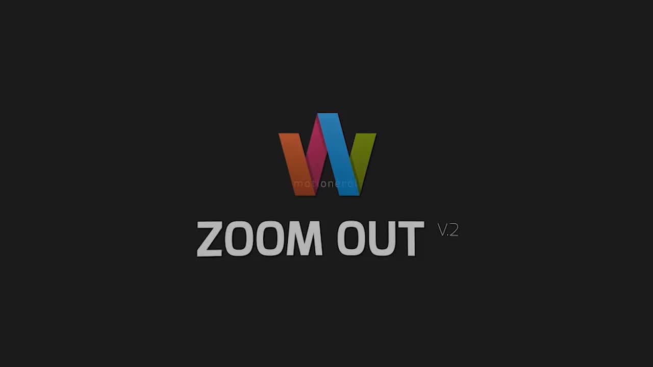 Zoom Out After Effects Templates Motion Array