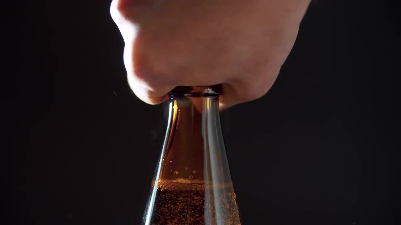 Twisting Bottle Cap Stock Video Motion Array