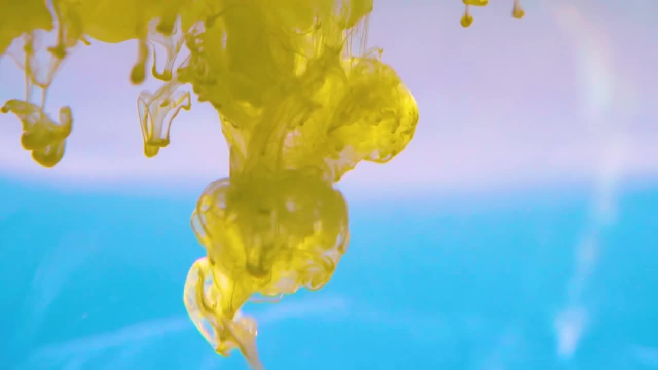 Yellow Ink Stock Video Motion Array