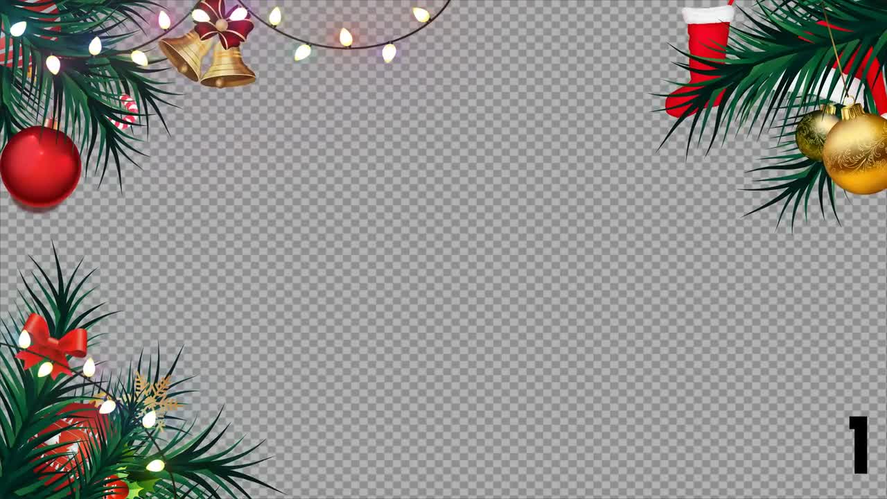 Christmas Animated Frames Stock Motion Graphics Motion Array