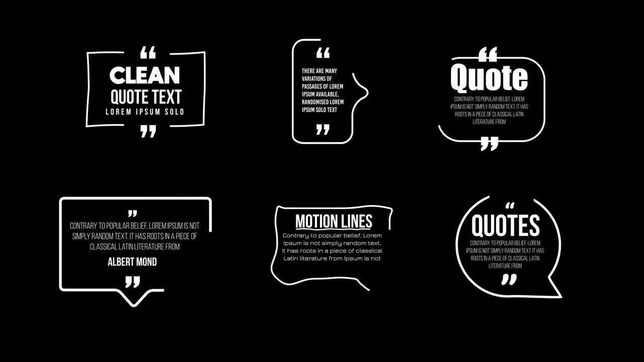 Clean Quotes After Effects Templates Motion Array