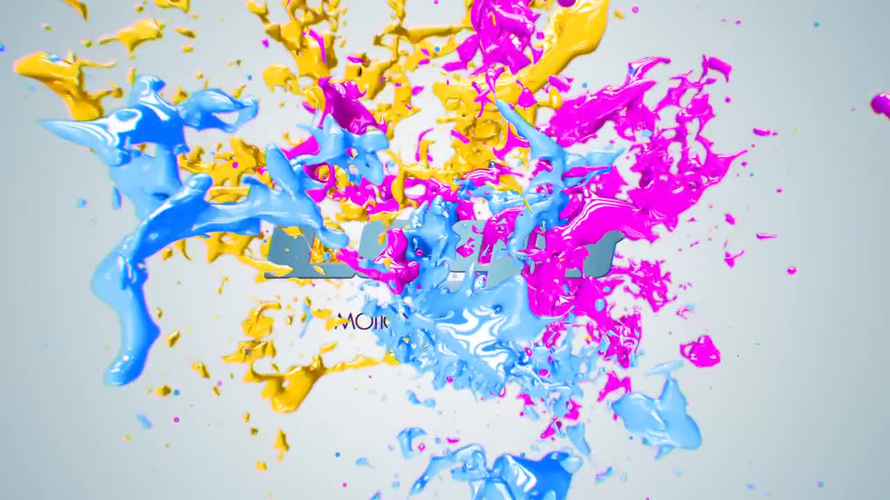 Paint Splash Logo After Effects Templates Motion Array