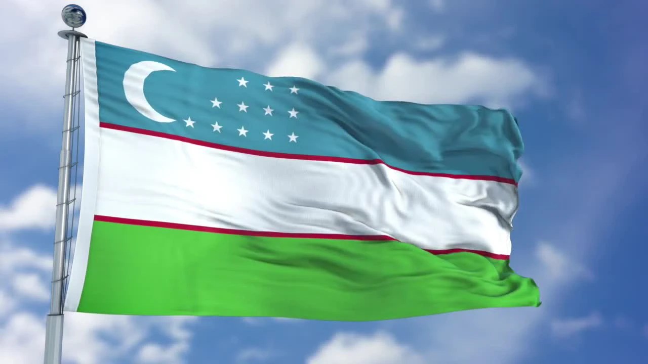 Uzbekistan Flag Animation Stock Motion Graphics Motion Array
