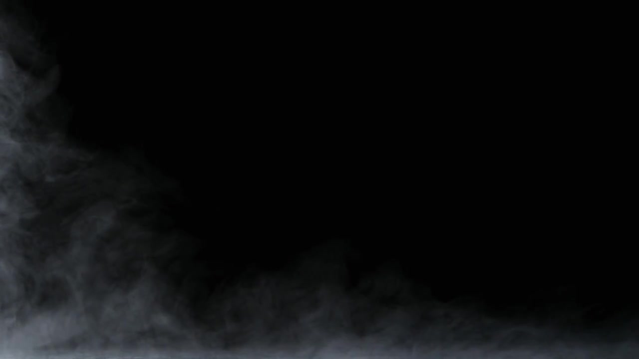 White Fog On Black Background Stock Video Motion Array