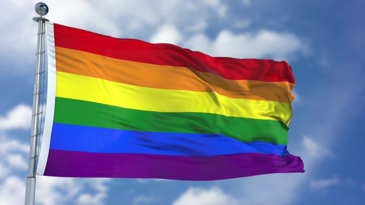 Rainbow LGBT Flag Stock Motion Graphics Motion Array