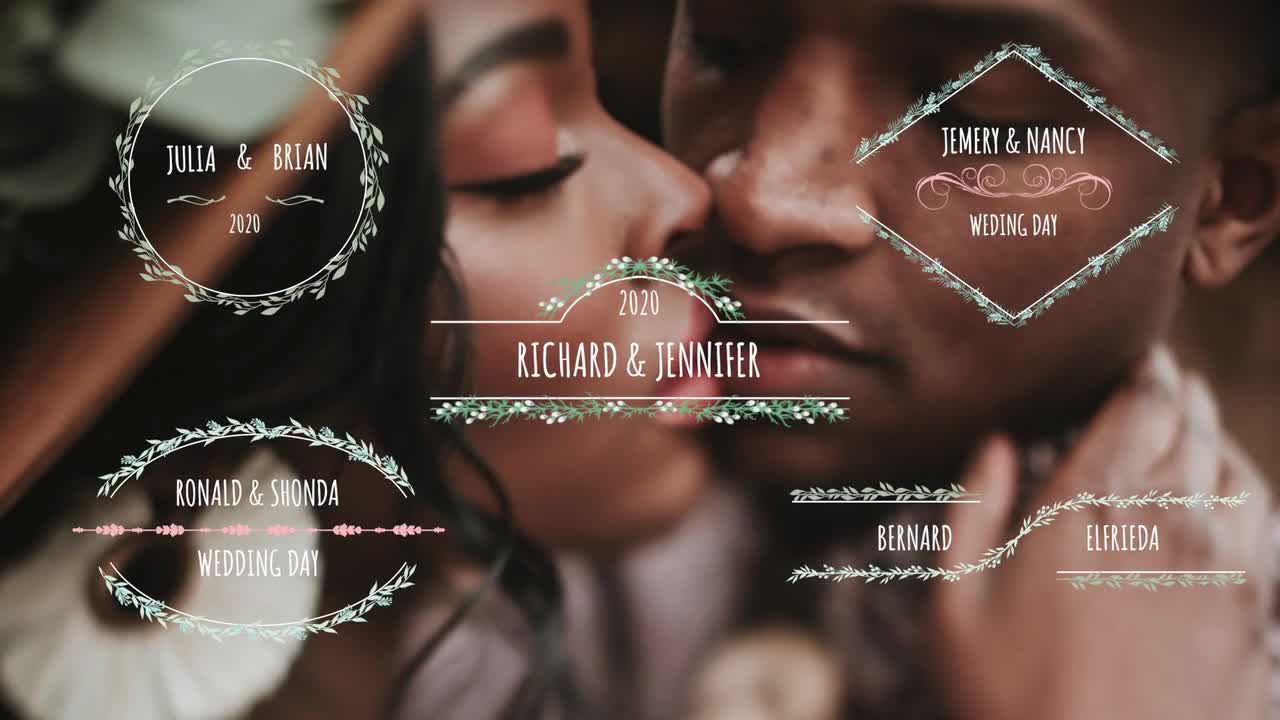 Wedding Titles V3 Premiere Pro Templates Motion Array
