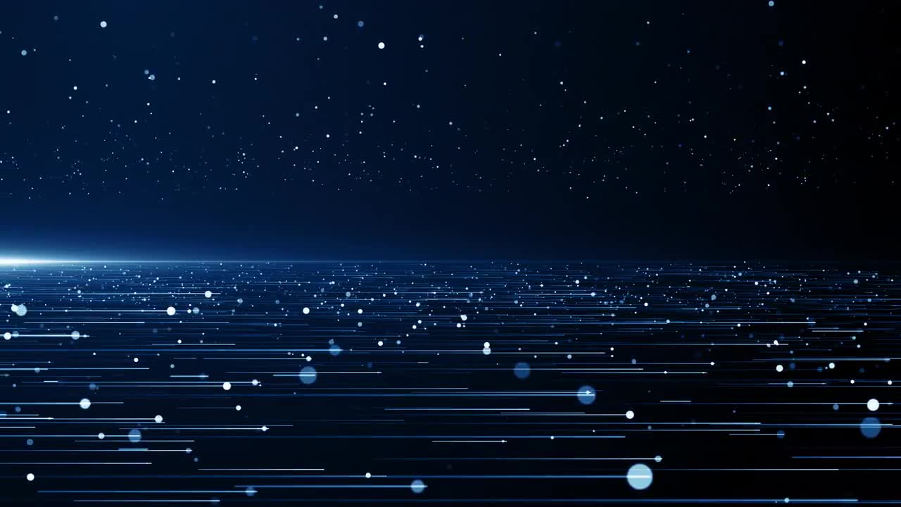 Blue Particle Stream Background Loop Stock Motion Graphics Motion Array