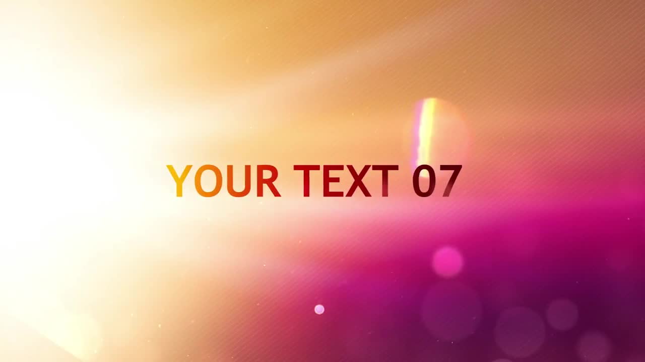Colorful Type After Effects Templates Motion Array