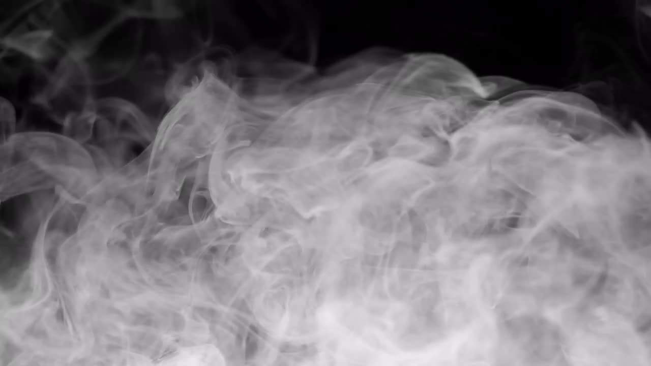 White Smoke On Black Overlay Stock Video Motion Array