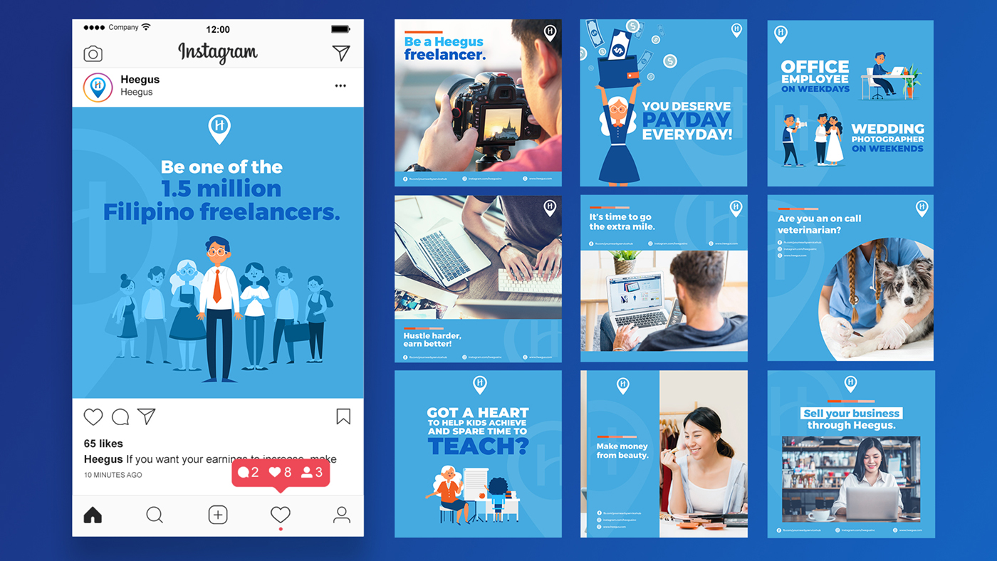 Social Media Management Portfolio Motion Cabin