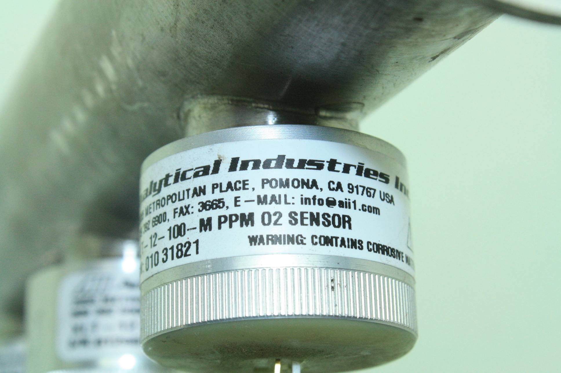 3 Analytical Industries XLT12100M O2 Sensors Stainless High Vacuum