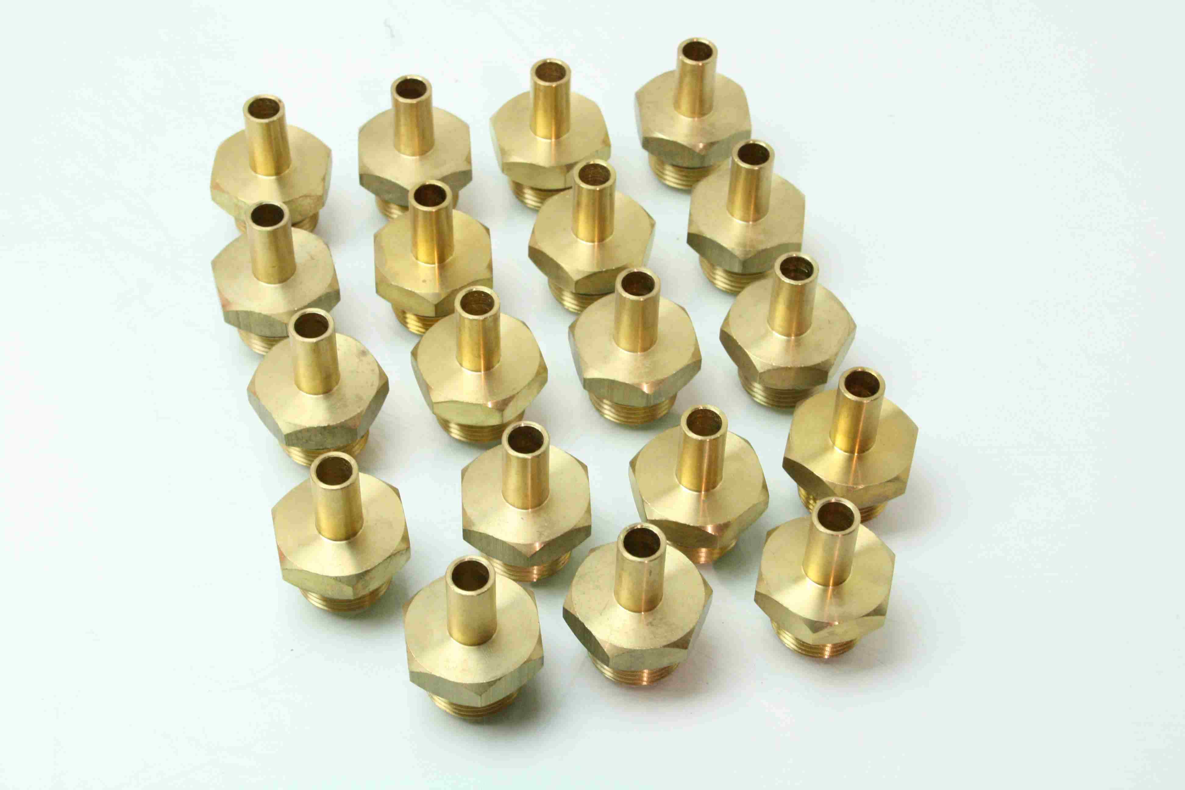 19 Brass ORing Seal Threads 11/16" 12 to Push to Connect Tube 1/2