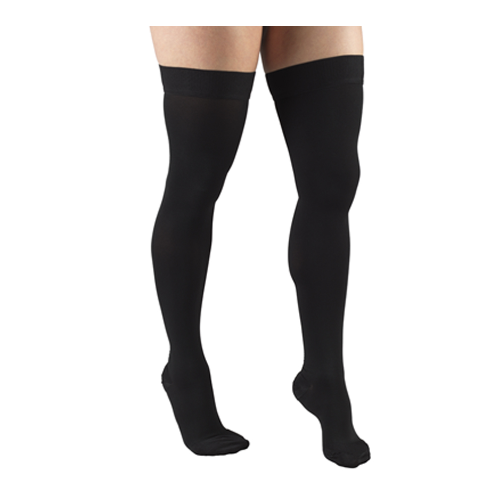 Truform Medical Thigh High Length, Dot Top, Closed Toe Compression