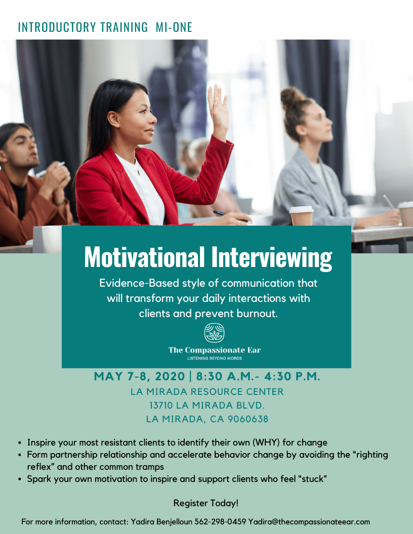 La Mirada, CA USA Introductory Motivational Interviewing Network