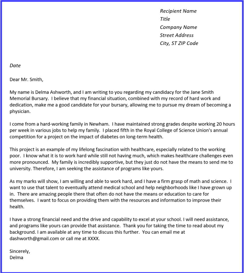 Editable Motivation Letter For Bursary Motivation Letter, 58 OFF