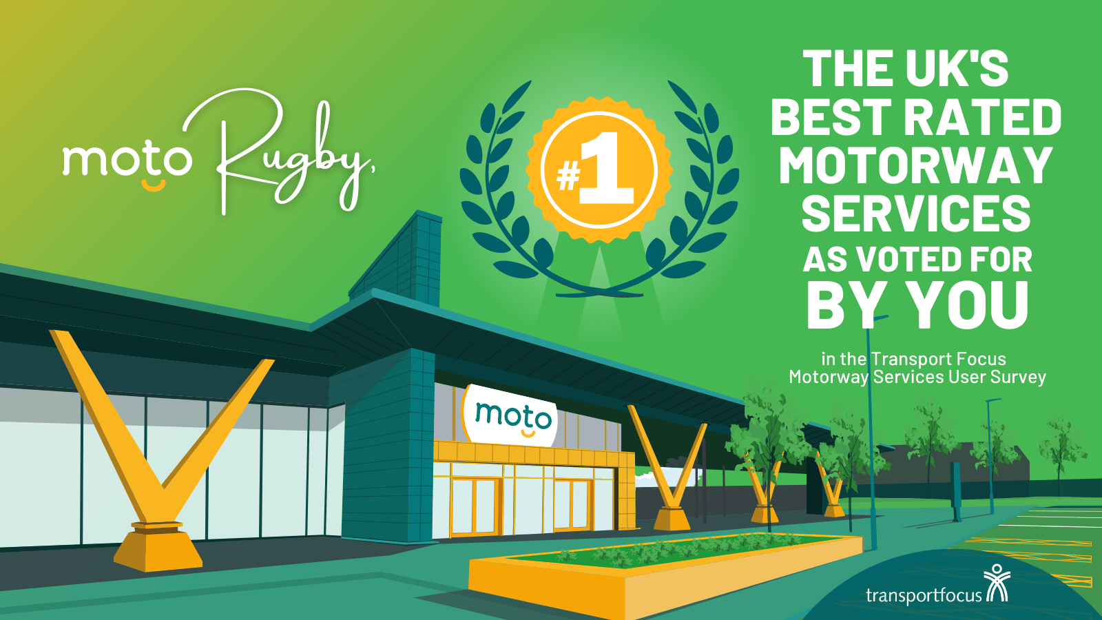 Moto Rugby rated the UKs best motorway service area 2022