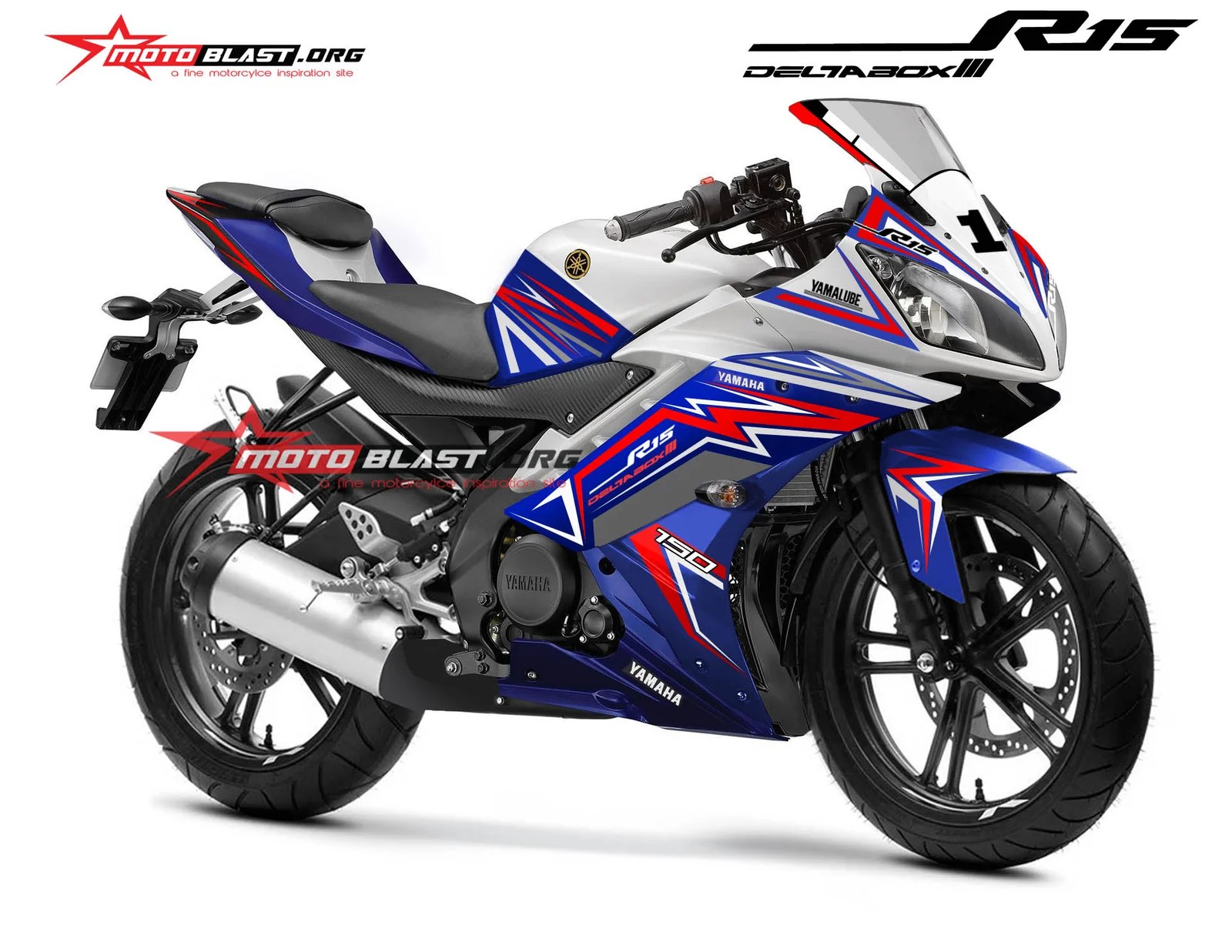 Graphic Kit Yamaha R15 RED Supernova Simple