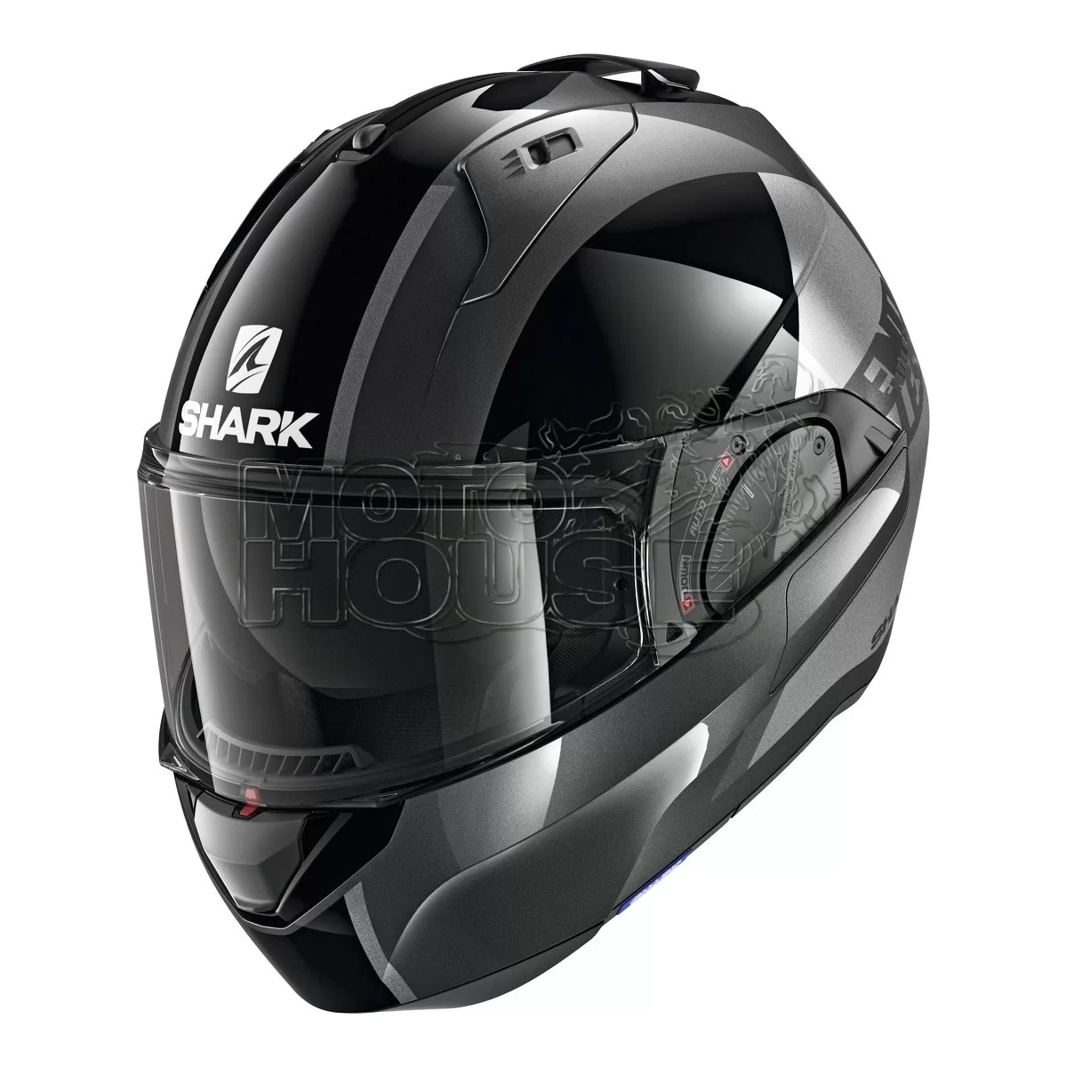 Casco Abatible Shark Evo Es Endless Negro/gris – Moto House Parts
