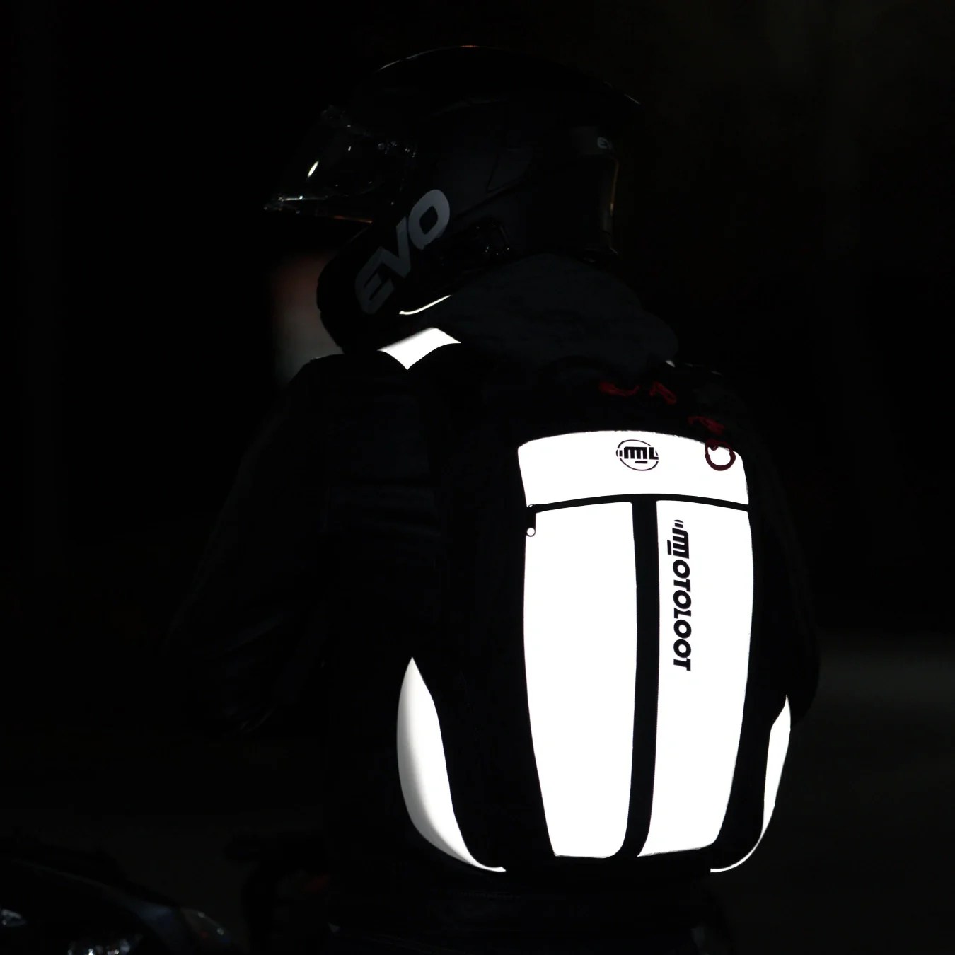 Insanely Reflective Motorcycle Backpack Moto Loot