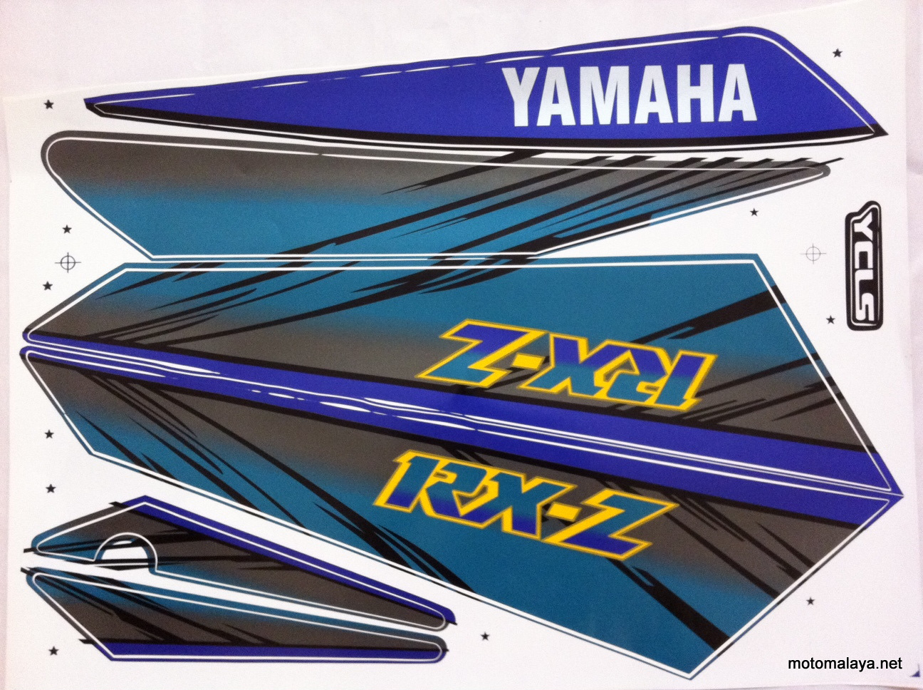 Yamaha RXZ 6speed Green Black Sticker Berita dan