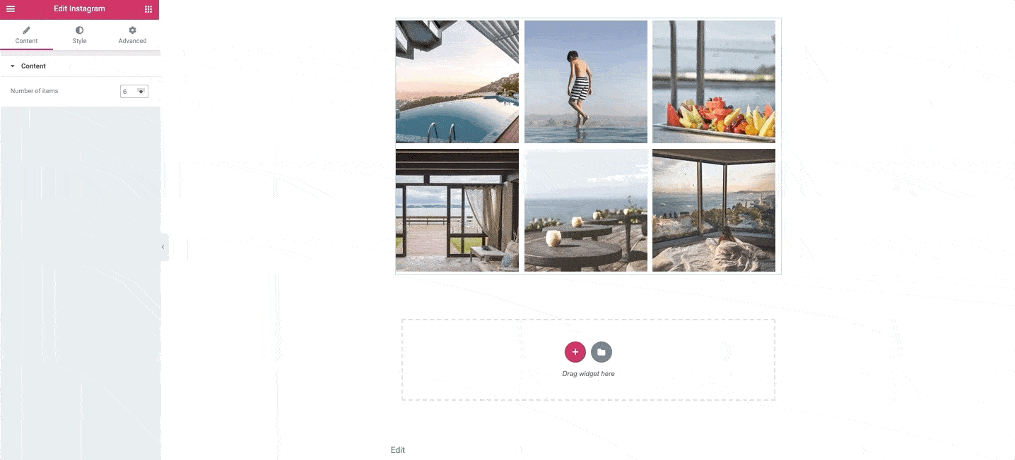 Free Elementor Instagram Widget by Stratum MotoPress