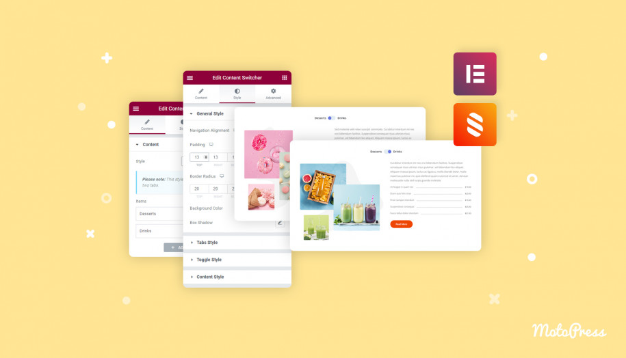 How to Add & Edit the Elementor Content Switcher Widget? MotoPress