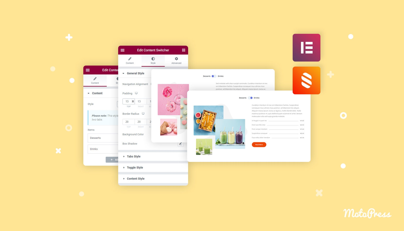 How to Add & Edit the Elementor Content Switcher Widget? MotoPress