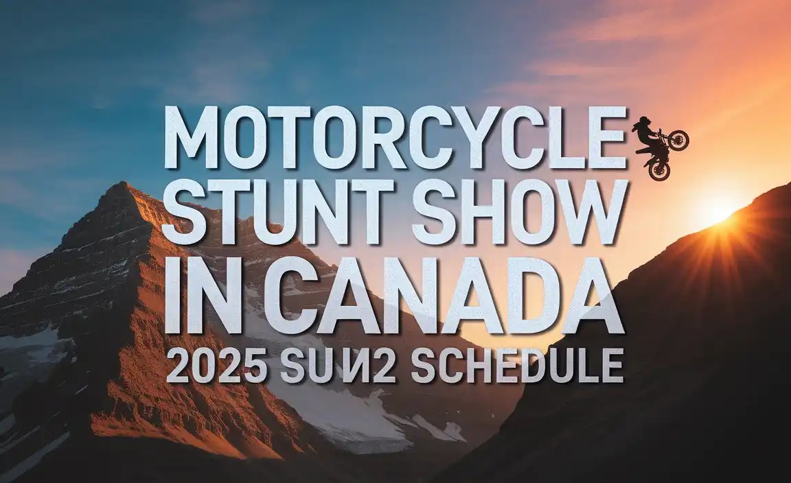 Motorcycle Stunt Show in Canada 2025 Schedule