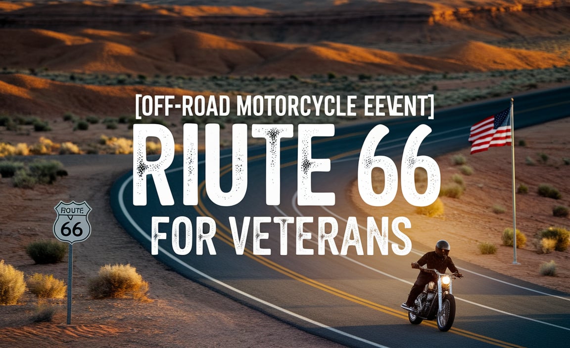 Off-Road Motorcycle Event Route 66 for Veterans