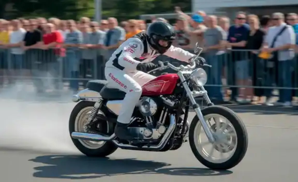 Thrilling Motorcycle Stunt Show