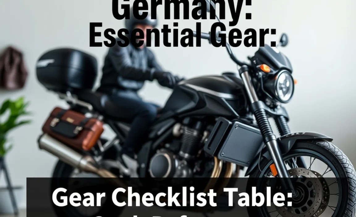 Gear Checklist Table: Quick Reference