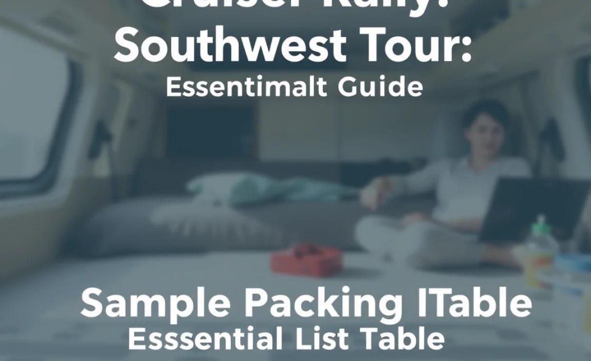 Sample Packing List Table