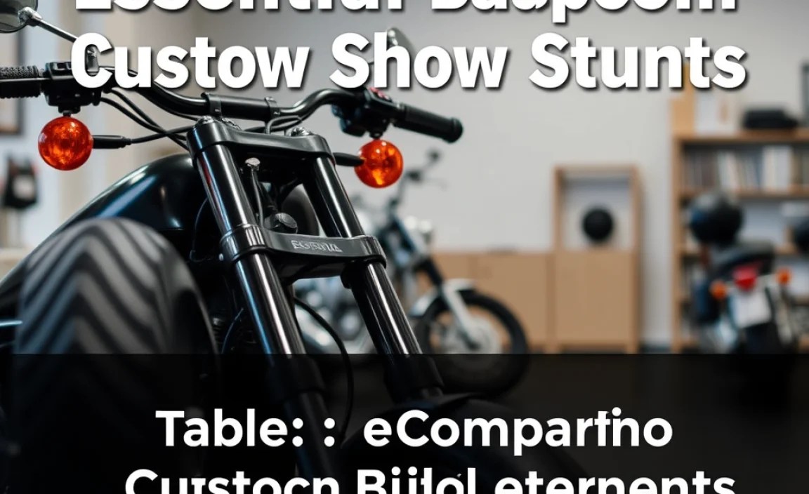 Table: Comparing Custom Build Elements