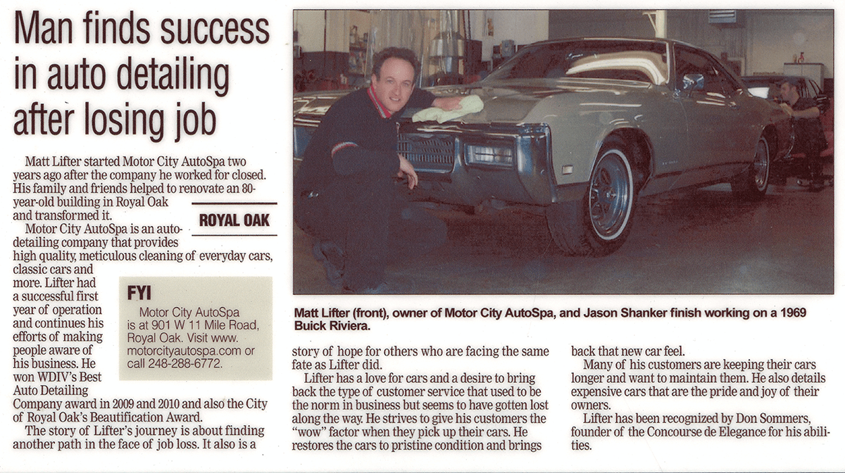 Auto Detailing Success Motor City AutoSpa