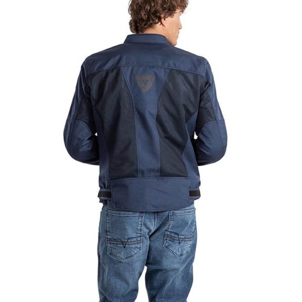 Giacca moto estiva Revit Eclipse blu