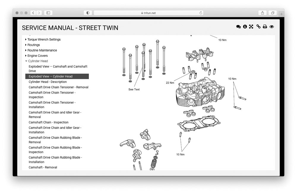 head exploded view - Motorcycle Mojo