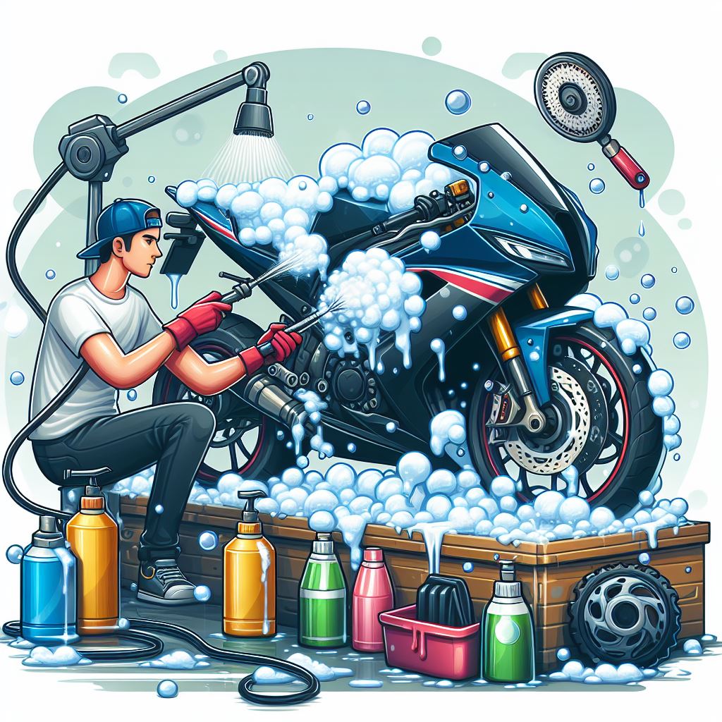 Ultimate Guide to Foam Washing Your Bike Boost Performance with Ease! Motorcycles cleaner