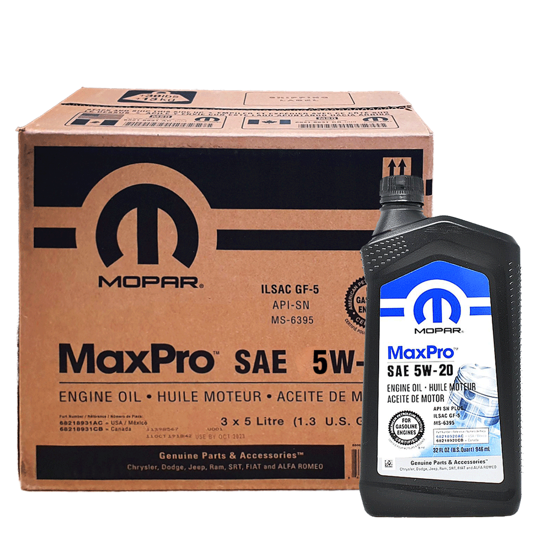 Caja de Aceite de Motor 5W20 MOPAR (6 Lts) Motork Autopartes