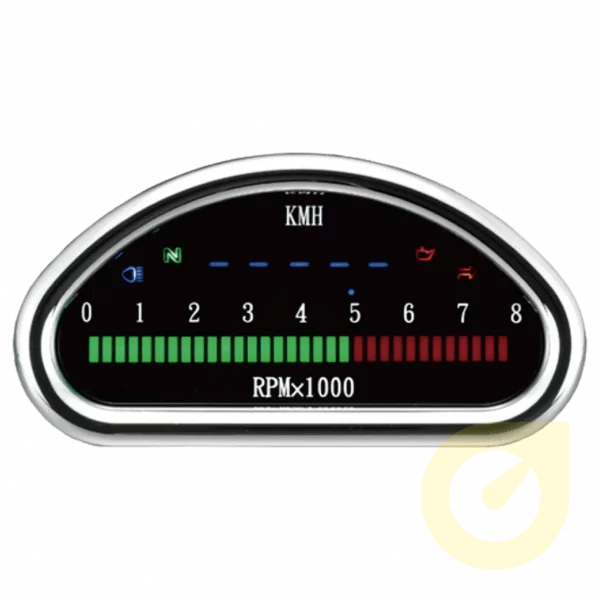 Universal Aftermarket Gauge Speedometer & Tachometer with 4 Indicator