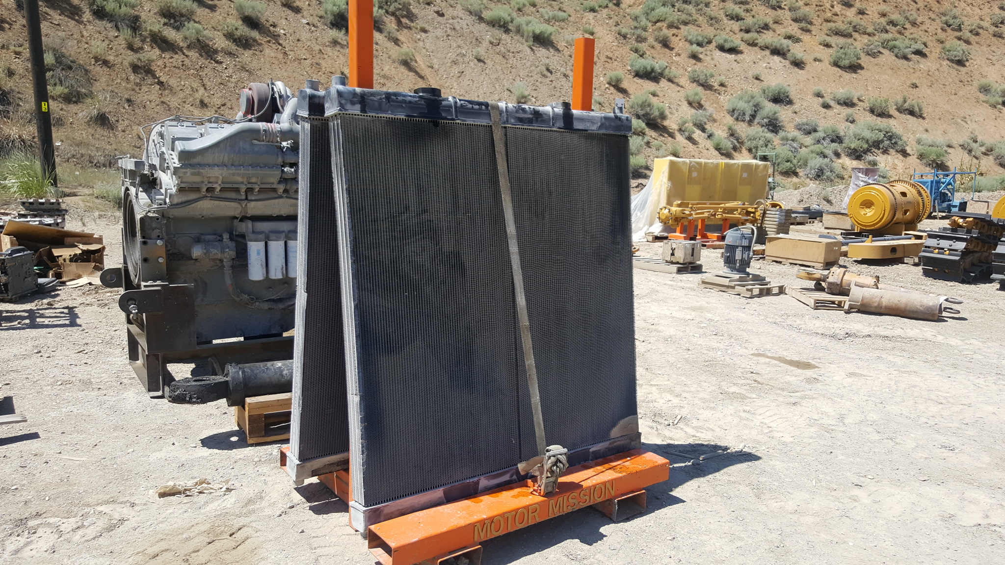 Hitachi EX5500 shovel hydraulic oil coolers overheating and picked up