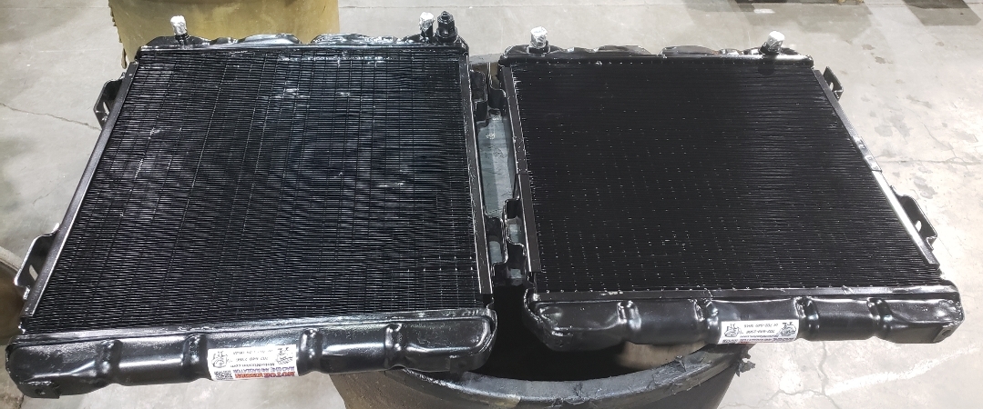 Class 8 Diesel Semi Truck Radiator and Copper Brass Radiators Cleaning