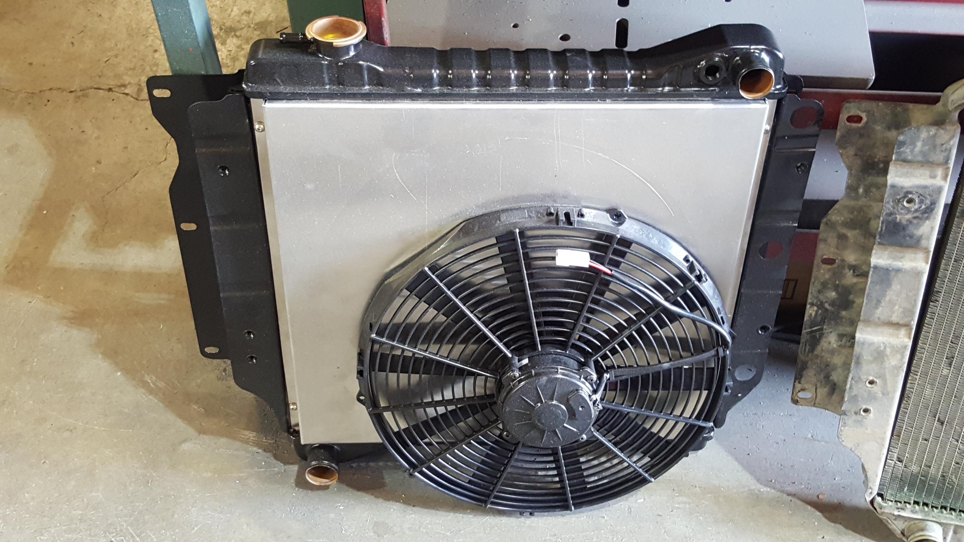 ElectricFanJeepRadiator09072017 Motor Mission Machine and Radiator