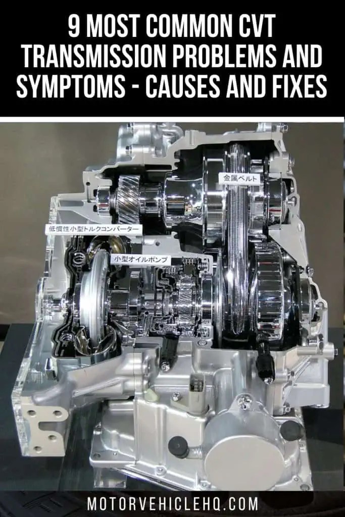 9 Most Common CVT Transmission Problems and Symptoms - Causes and Fixes