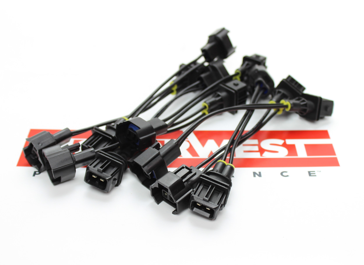 Denso Female to EV1 Male Fuel Injector Connector 8 Pack MotorWest