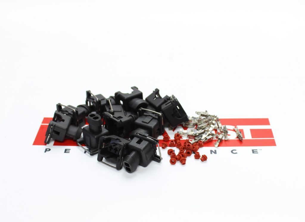 EV1 Female Fuel Injector Connectors With Crimpon Pins 12 Pack MotorWest Performance, Inc.
