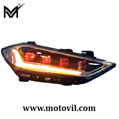 Hyundai Elantra Aftermarket Headlights 4 LED Projector 2017 - Motovil